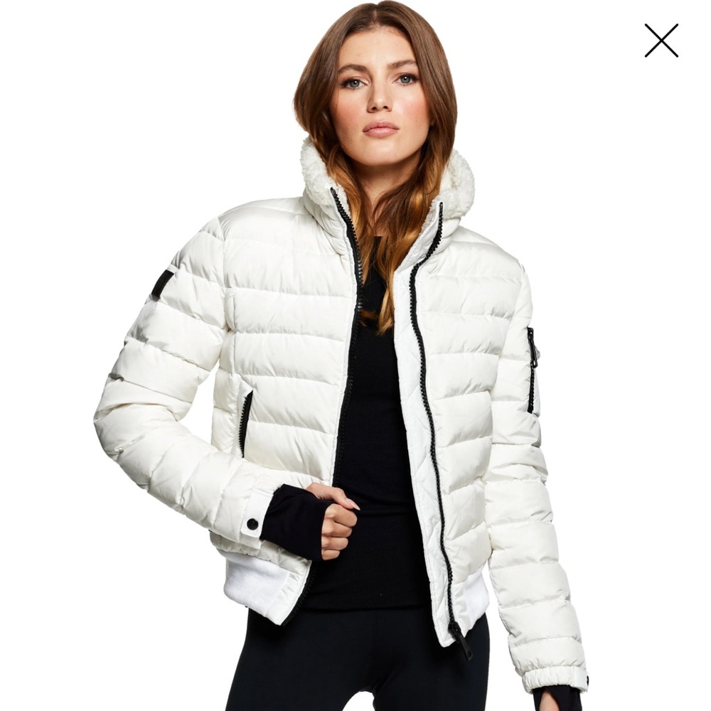 SAM. Saylor Down Ski Snow Jacket Bomber Matte White M Sold Out - Picture 2 of 4